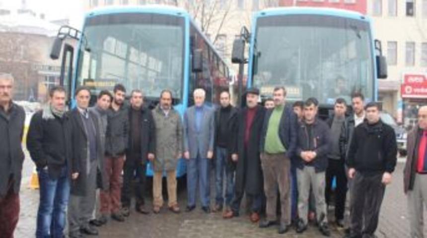 Muş Alparslan &Uuml;niversitesi Hattında &Ccedil;alışacak Otob&uuml;sler G&ouml;r&uuml;c&uuml;ye &Ccedil;ıktı