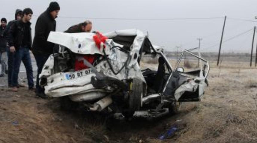 Nevşehir&rsquo;de Kaygan Yolda Aşırı S&uuml;rat Yapan Ara&ccedil; Kaza Yaptı: 2 &Ouml;l&uuml;, 8 Yaralı