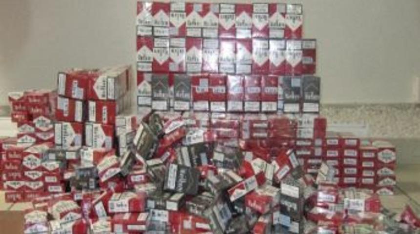 G&uuml;mr&uuml;k Ka&ccedil;ağı 3 Bin 364 Adet Sigara Ele Ge&ccedil;ti