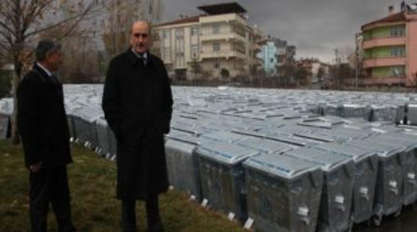 Elazığ&rsquo;a 2 Bin Yeni &Ccedil;&ouml;p Konteynırı