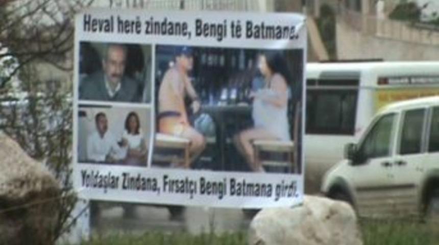 Bdp Batman Milletvekili Bengi Yıldız Memleketinde Afişlerle Protesto Edildi