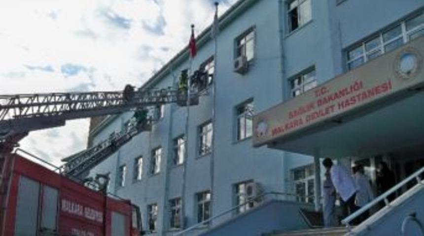 Malkara Devlet Hastanesinde Yangın Tatbikatı Yapıldı