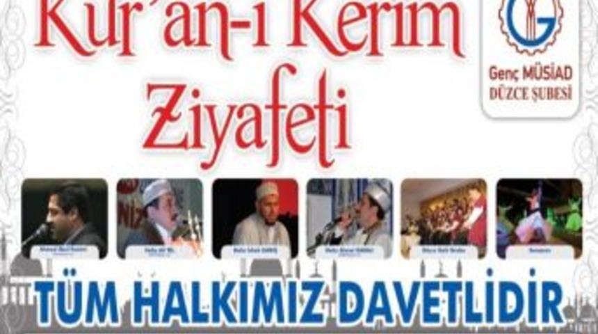 Gen&ccedil; M&uuml;siad D&uuml;zce Şubesi'nden Kur&rsquo;an-ı Kerim Ziyafeti