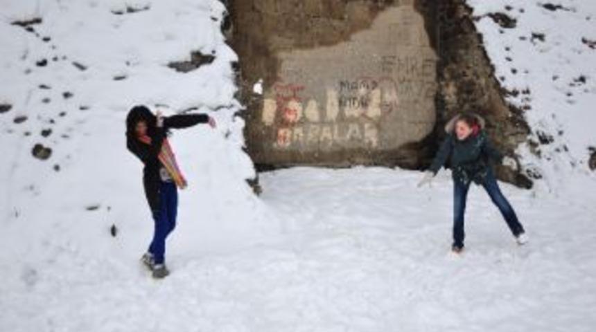 Erzurum&rsquo;dan Muhteşem Kar Manzaraları