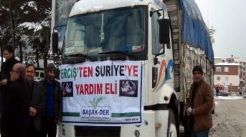 Erciş&rsquo;ten Suriye&rsquo;ye Yardım Eli