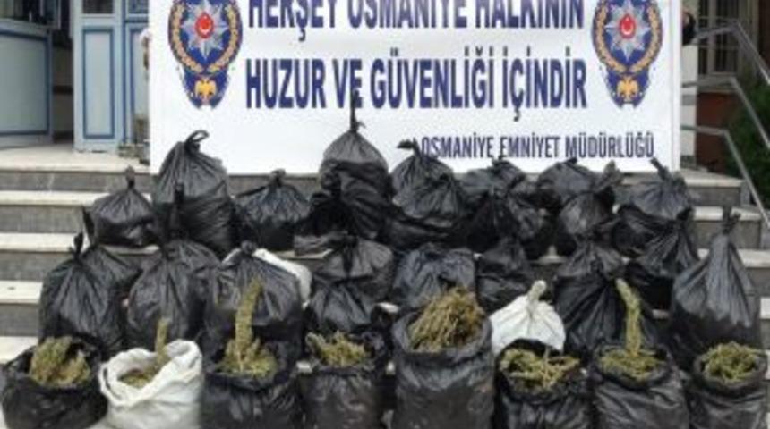 Osmaniye'de 108 Kilogram Kubar Esrar Ele Ge&ccedil;irildi