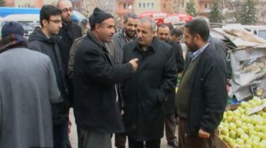 Milletvekili Şahin Pazar Esnafını Ziyaret Etti