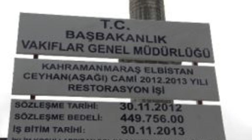 Ceyhan Camii Restorasyonuna İklim Engeli