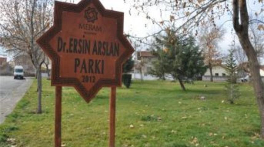 Gaziantep'te G&ouml;revi Başında Şehit Edilen Doktorun Ismi Meram&acute;da Parka Verildi