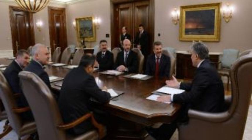 Cumhurbaşkanı G&uuml;l, Kayseri Şeker Fabrikası Y&ouml;netimini Kabul Etti