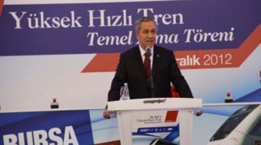 Arın&ccedil;: Bursa I&ccedil;in Tren Konusunda Bir Hasret Bug&uuml;n Bitiyor