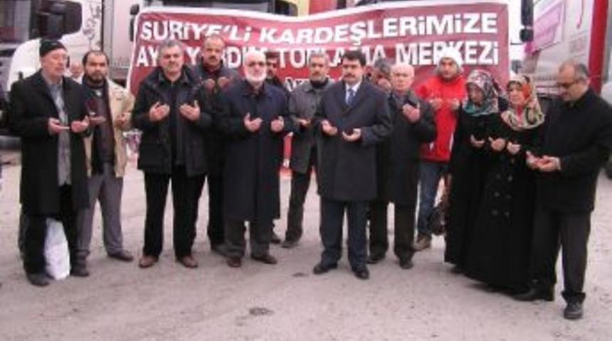 Malatya'dan Suriye'ye 4 Tır Yardım G&ouml;nderildi