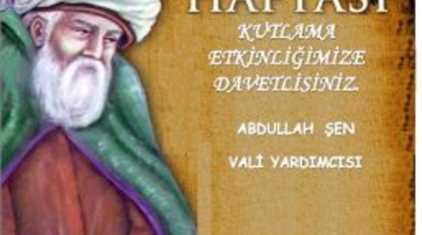 Hakkari&rsquo;de &lsquo;mevlana Haftası&rsquo; Kutlaması Yapılacak