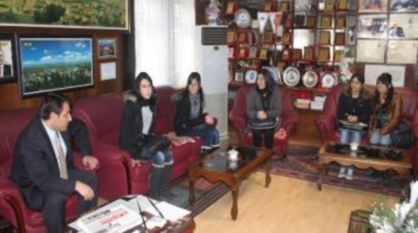 Mş&uuml; &Ouml;ğrencilerinden Belediyeye Ziyaret