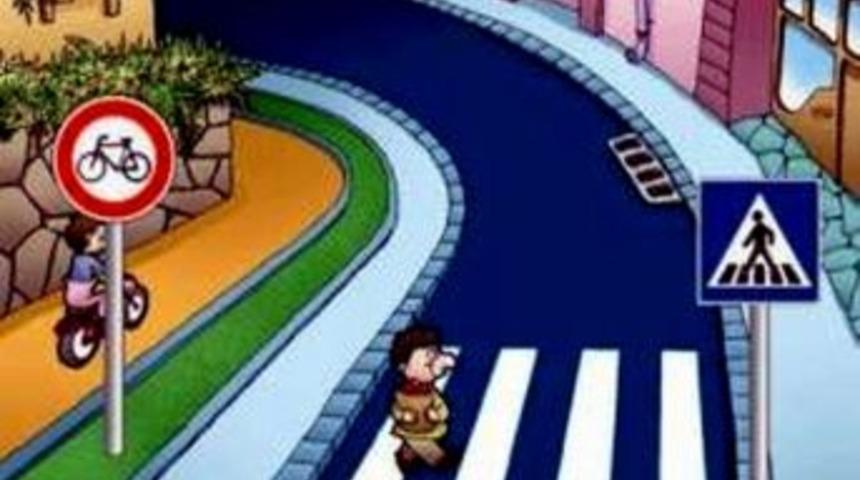 &Ouml;ğrenciler Trafik Kurallarını &Ccedil;izgi Filme &Ouml;ğrenecek