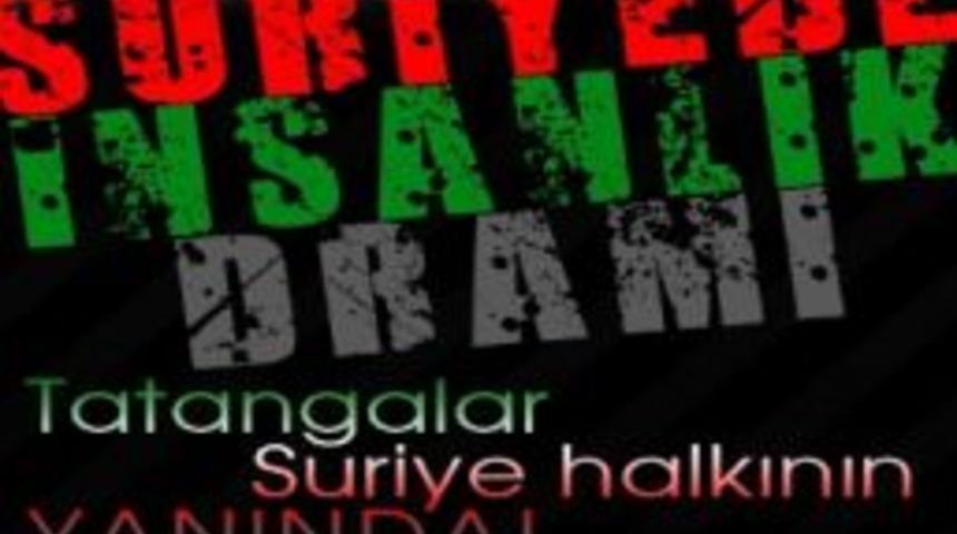 Tatangalardan Suriye'ye 1 Tır Dolusu Yardım