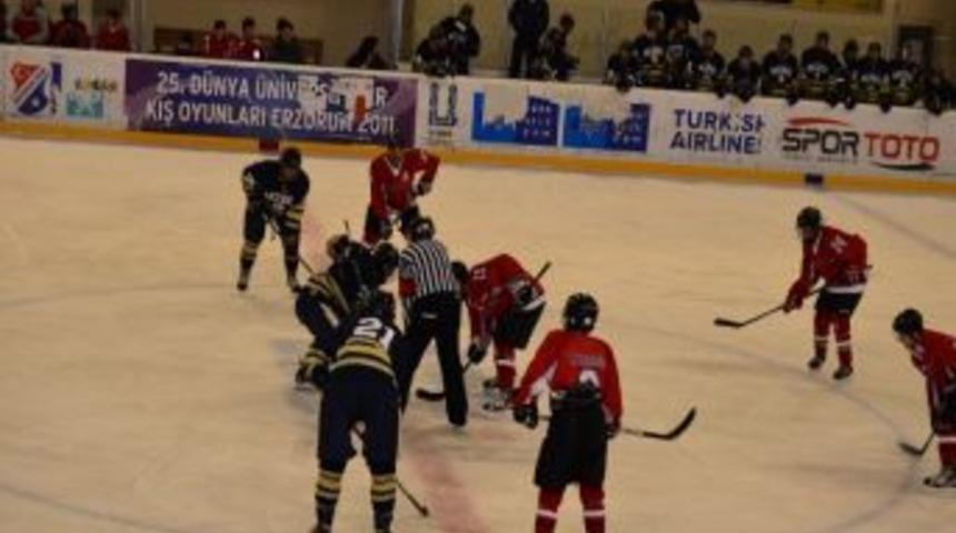 Erzurum Gen&ccedil;likspor Buz Hokeyinde Bethel Unıversty İle Karşılaştı