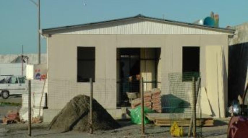 Ak&ccedil;akoca Balık&ccedil;ı Barınağı Kontrol Noktası Bitme Aşamasında