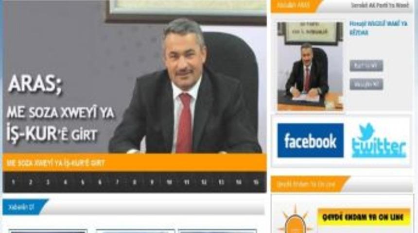 Ak Parti&rsquo;den K&uuml;rt&ccedil;e Web Sayfası