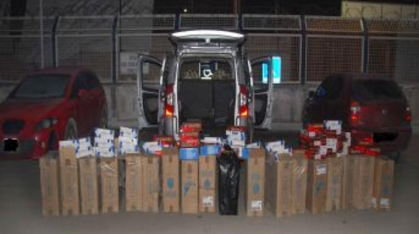 Elbistan'da 11 Bin Paket G&uuml;mr&uuml;k Ka&ccedil;ağı Sigara Yakalandı