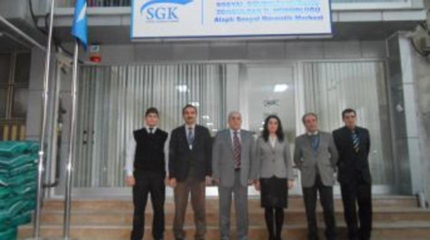 SGK il M&uuml;d&uuml;r&uuml;nden Alaplı'ya ziyaret