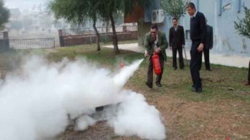 Didim Kaymakamlığı'nda Yangın Tatbikatı