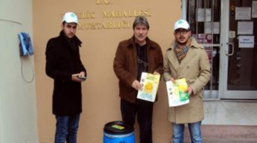 Odunpazarı'nda Bitkisel Atık Yağlar Toplanıyor