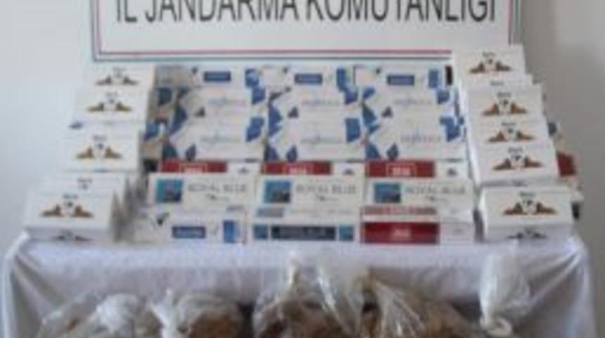 Denizli'de 727 Paket Ka&ccedil;ak Sigara Ele Ge&ccedil;irildi