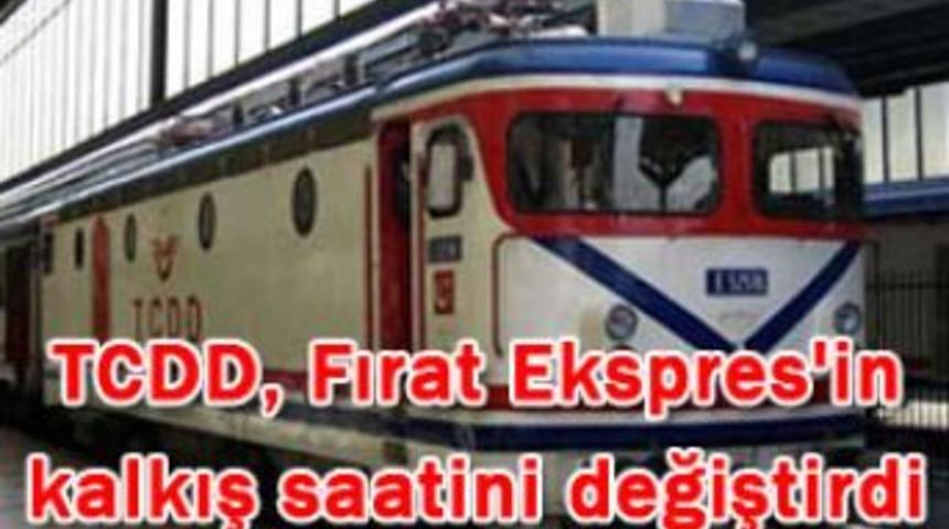 Fırat Ekspresi'nin sefer saatleri