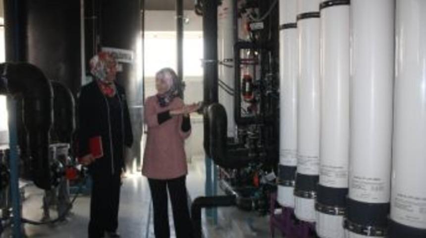 Ak Kadınlar, İ&ccedil;me Suyu Arıtma Tesisi'ni Ziyaret Etti