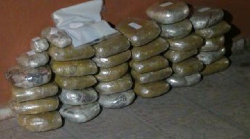 Aksaray&rsquo;da 35 Kilo Esrar Ele Ge&ccedil;irildi