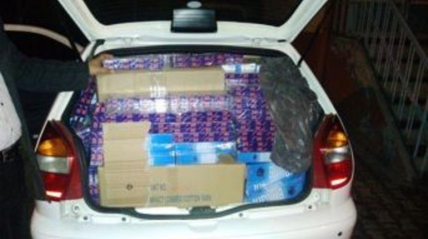 Bor&rsquo;da 7 Bin 848 Paket Ka&ccedil;ak Sigara Ele Ge&ccedil;irildi