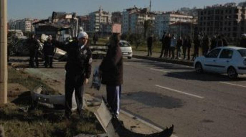 Trabzon'da Trafik Kazası: 1 Yaralı