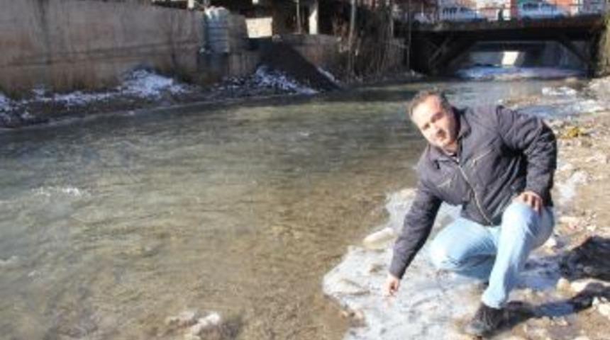 Oltu &Ccedil;ayı Buz Akıyor