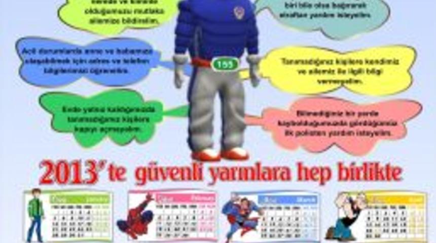 &Ouml;ğrenciler, Su&ccedil; Ve Su&ccedil;lulara Karşı Takvimle Bilgilendiriliyor
