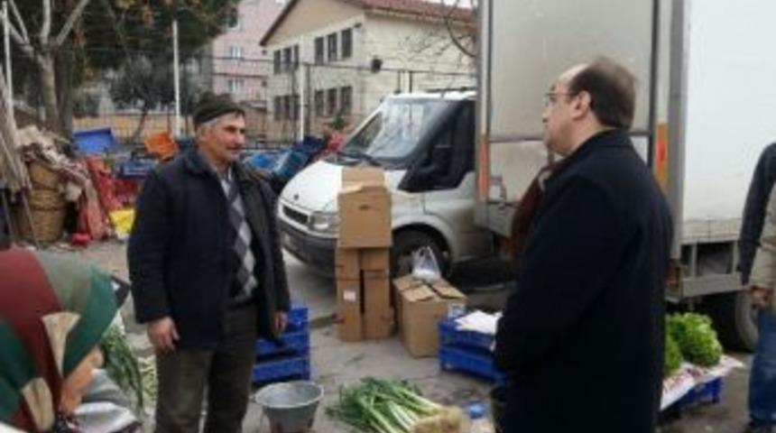 Chp'li Bayramoğlu, Pazarcı Esnafının Yeni Yılını Kutladı