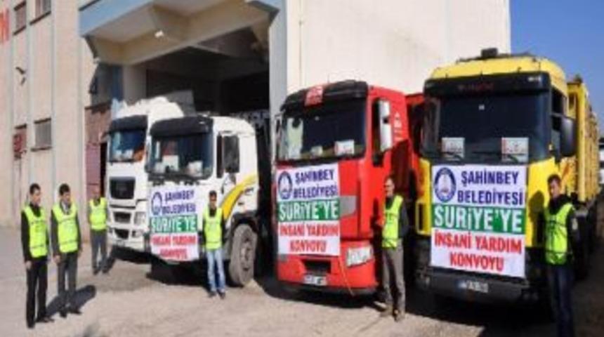 Şahinbey Belediyesi&rsquo;nden Suriye&rsquo;ye Un Ve Ekmek Yardımı Yapılıyor