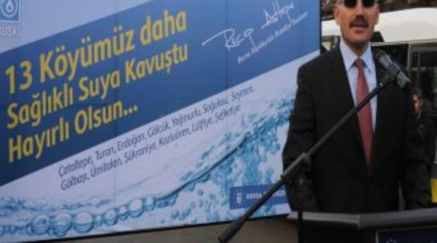 Bursa'da 13 K&ouml;y I&ccedil;me Suyuna Kavuştu