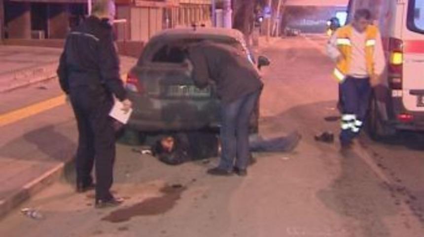 Peşini Bırakmayan Saldırganı Kaza Yaparak Etkisiz Hale Getirdi