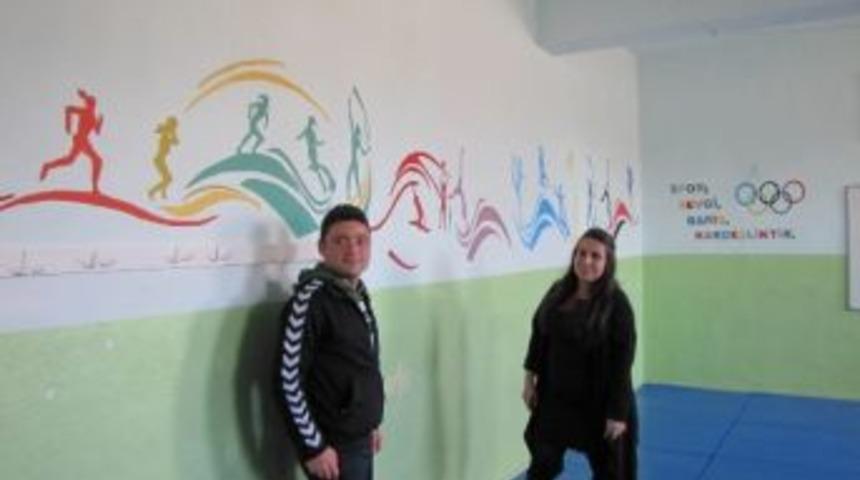 Atat&uuml;rk İlkokulu Ardiyesi Spor Salonu Oldu