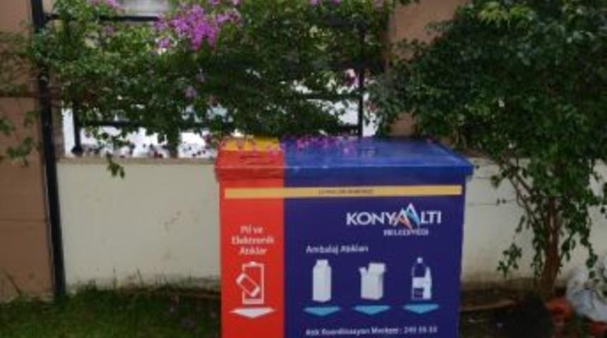 Konyaaltı&rsquo;nda &Ccedil;ok Ama&ccedil;lı Atık Toplam Sistemi