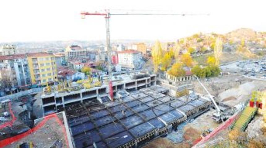 Hacıbayram&rsquo;da Yerin Altında 560 Ara&ccedil;lık Otopark