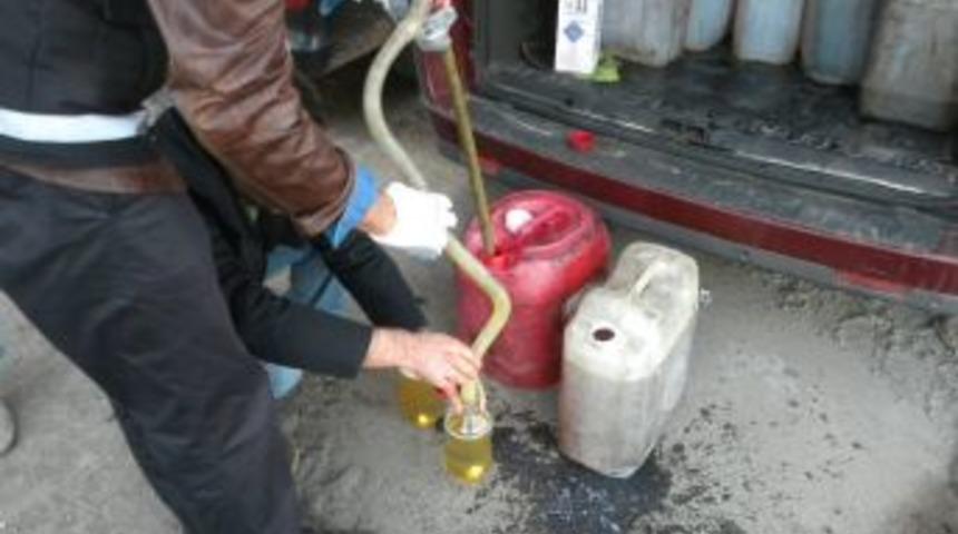 İskenderun'da 710 Litre Ka&ccedil;ak Akaryakıt Ele Ge&ccedil;irildi