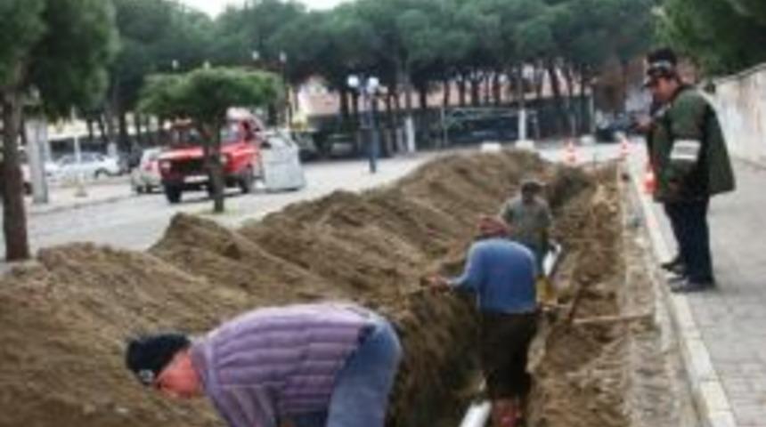 Burhaniye&rsquo;de Alt Yapı &Ccedil;alışmaları