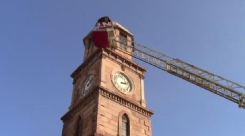 Tarihi Saat Kulesine Bakım