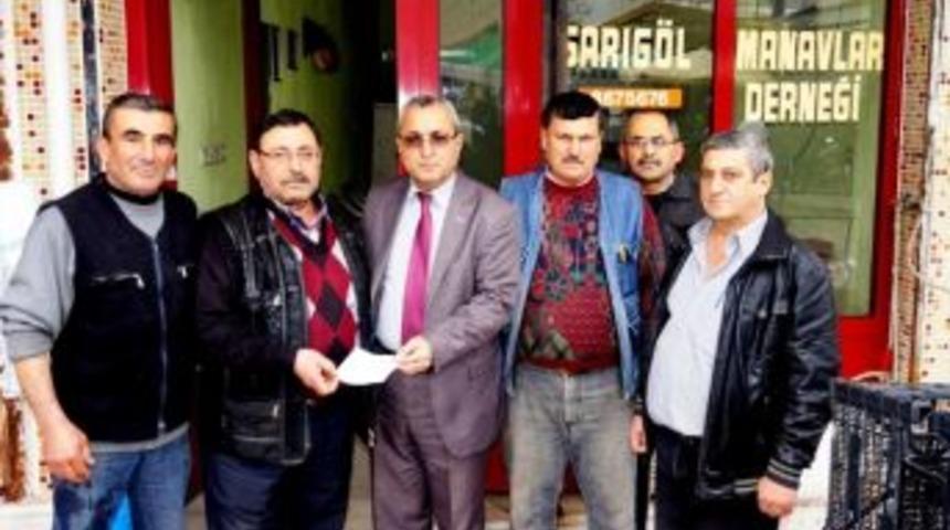 Sarıg&ouml;l Manavlar Derneği&rsquo;nden Kızılay'a Anlamlı Bağış