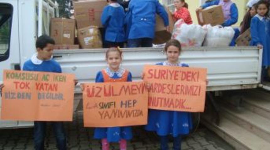 İlkokul &Ouml;ğrencilerinden Suriye&rsquo;ye Yardım Kampanyası