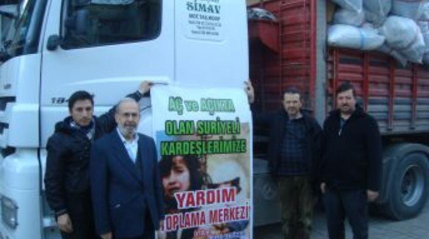 Simav'dan Suriye'ye Bir TIR Dolusu Yardım Gitti