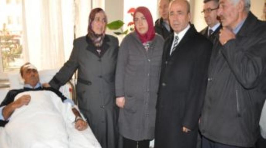 Bursa Emniyet M&uuml;d&uuml;r&uuml; Kahya'dan Kazada Yaralanan Polise Ziyaret