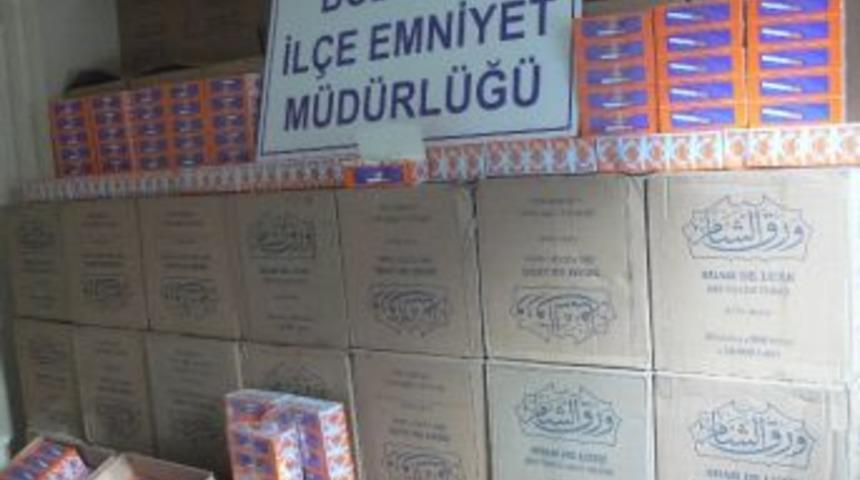 Boz&uuml;y&uuml;k'te Ka&ccedil;ak Sigara Operasyonu
